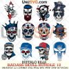 Buffalo Bills Badass Skull Bundle SVG