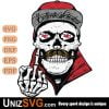 Kansas City Chiefs Badass Skull PNG SVG