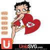 Kansas City Chiefs Betty Boop Girl SVG PNG 2