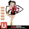 Kansas City Chiefs Betty Boop Girl SVG PNG 6