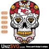 Kansas City Chiefs Mexico Skull SVG 2