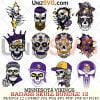 Minnesota Vikings Badass Skull Bundle SVG