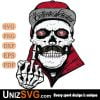 San Francisco 49ers Badass Skull PNG SVG