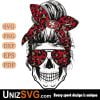 San Francisco 49ers Badass Women Skull SVG