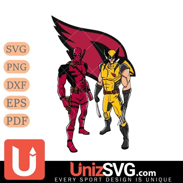 Arizona Cardinals Badass Deadpool And Wolverine