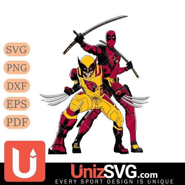 Arizona Cardinals Deadpool X Wolverine NFL