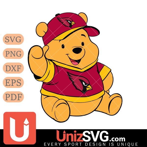 Arizona Cardinals Pooh Bear