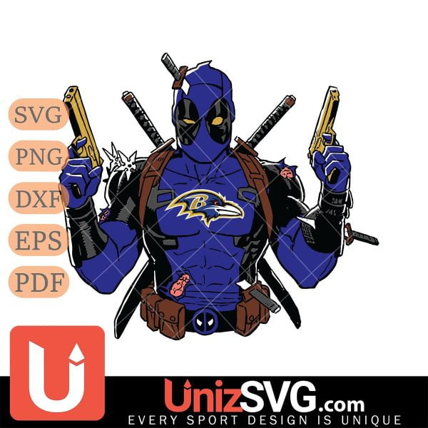 Baltimore Ravens Cool Deadpool