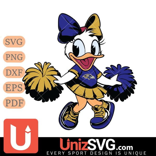 Baltimore Ravens Daisy Duck Cheerleader