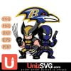 Baltimore Ravens Deadpool And Wolverine