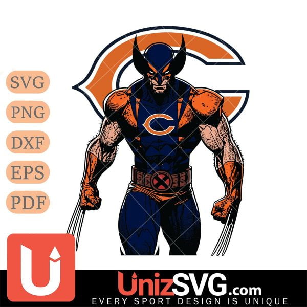 Chicago Bears Badass Wolverine