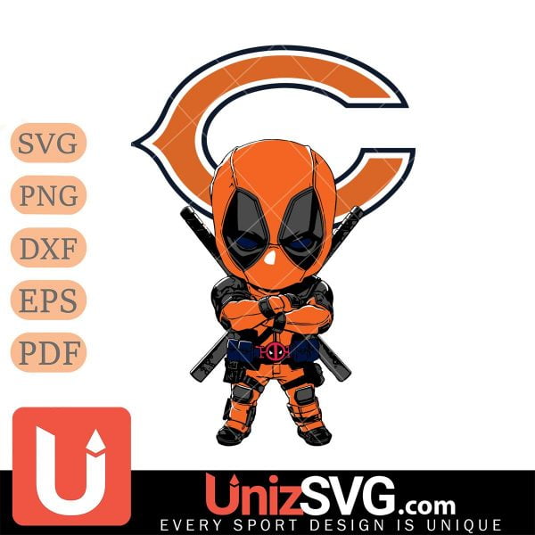 Chicago Bears Cute Deadpool