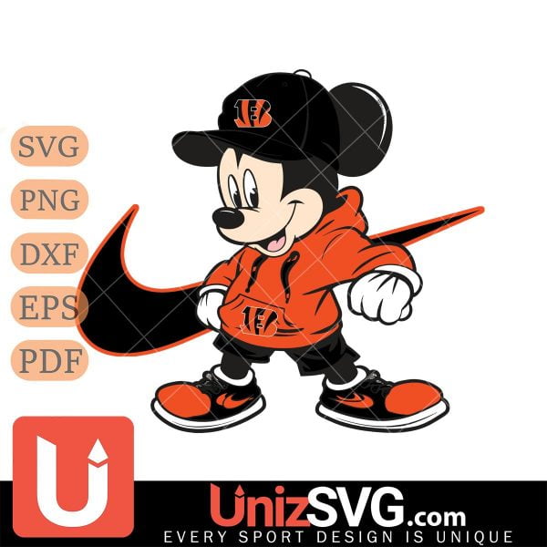 Cincinnati Bengals Cool Mickey Mouse