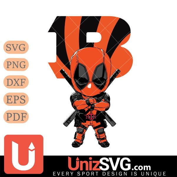 Cincinnati Bengals Cute Deadpool