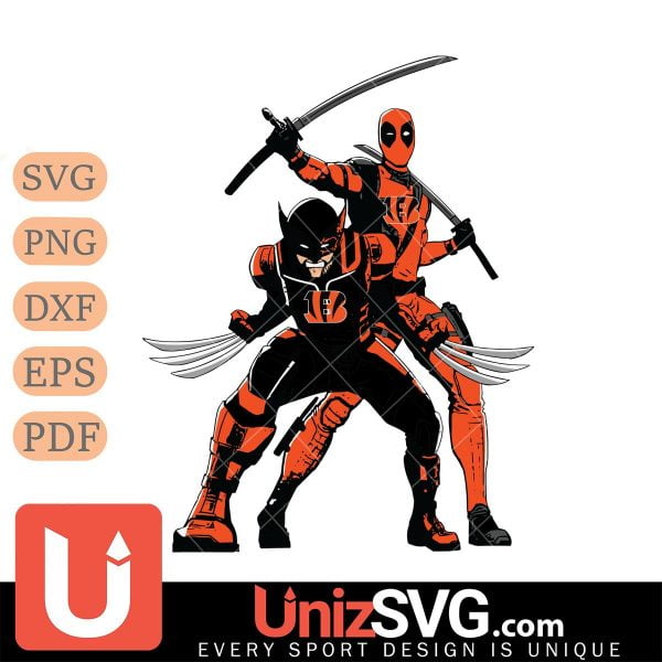 Cincinnati Bengals Deadpool X Wolverine NFL