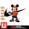 Cincinnati Bengals Mickey Wearing Hoodie Sport