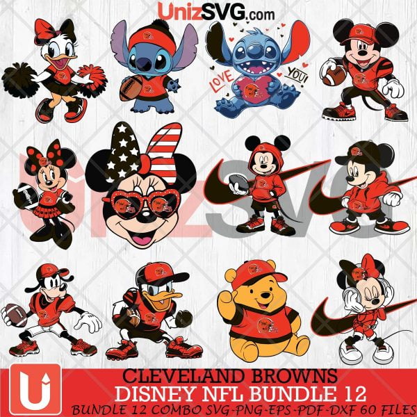 Cleveland Browns Disney Bundle SVG