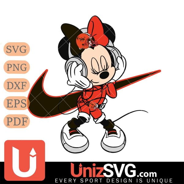 Cleveland Browns Cute Minnie Mouse Dancing