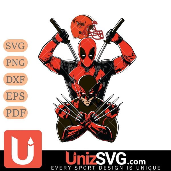 Cleveland Browns Deadpool And Wolverine NFL