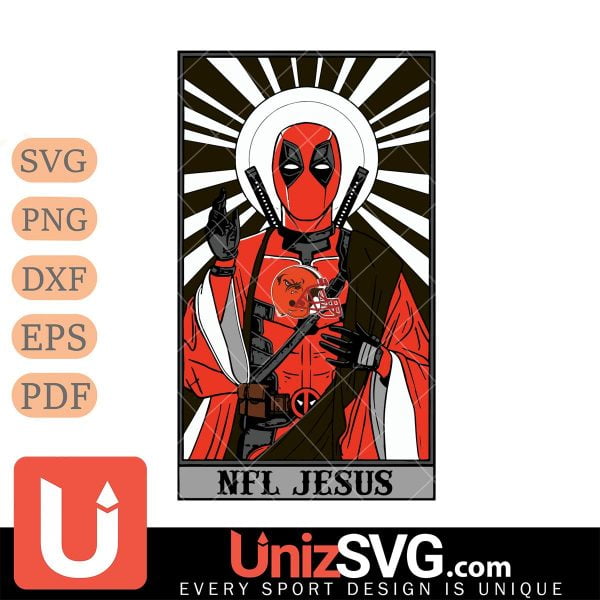 Cleveland Browns Deadpool NFL Jesus