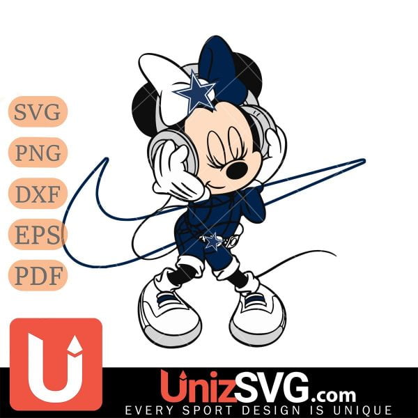 Dallas Cowboys Cute Minnie Mouse Dancing