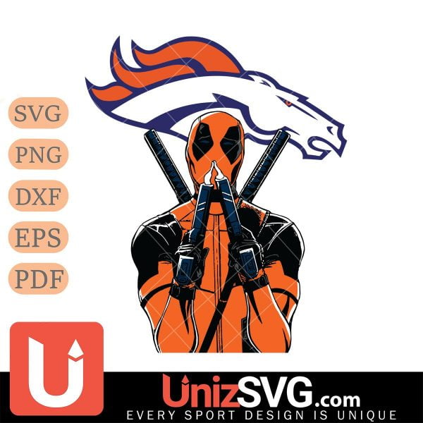 Denver Broncos Badass Deadpool