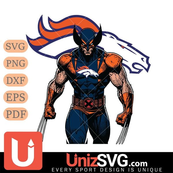 Denver Broncos Badass Wolverine