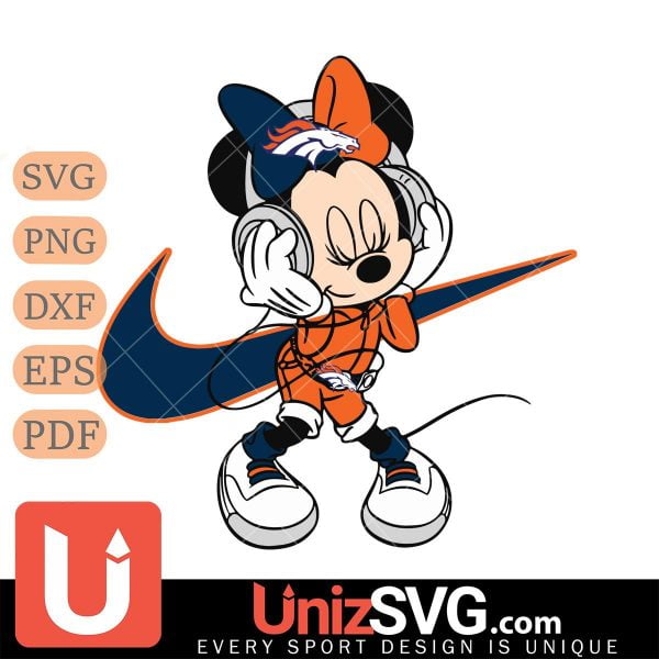 Denver Broncos Cute Minnie Mouse Dancing