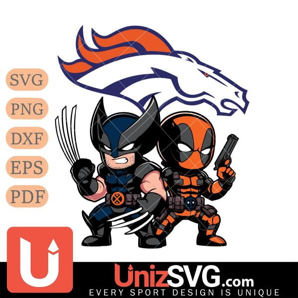 Denver Broncos Deadpool And Wolverine