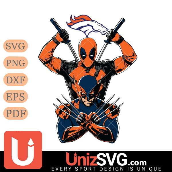 Denver Broncos Deadpool And Wolverine NFL