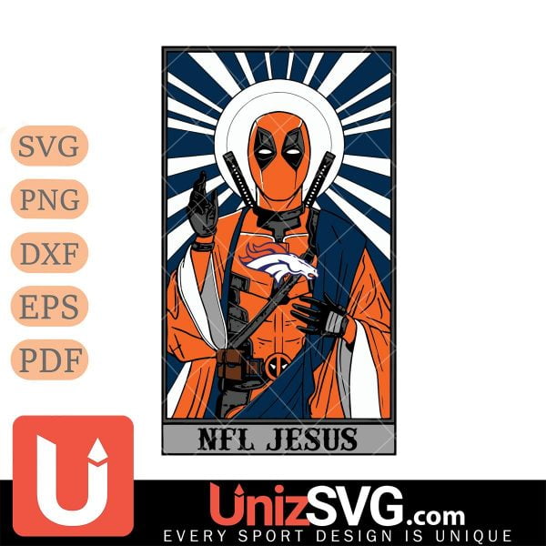 Denver Broncos Deadpool NFL Jesus