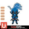 Detroit Lions Cute Deadpool