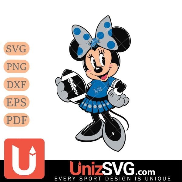 Detroit Lions Minnie Mouse