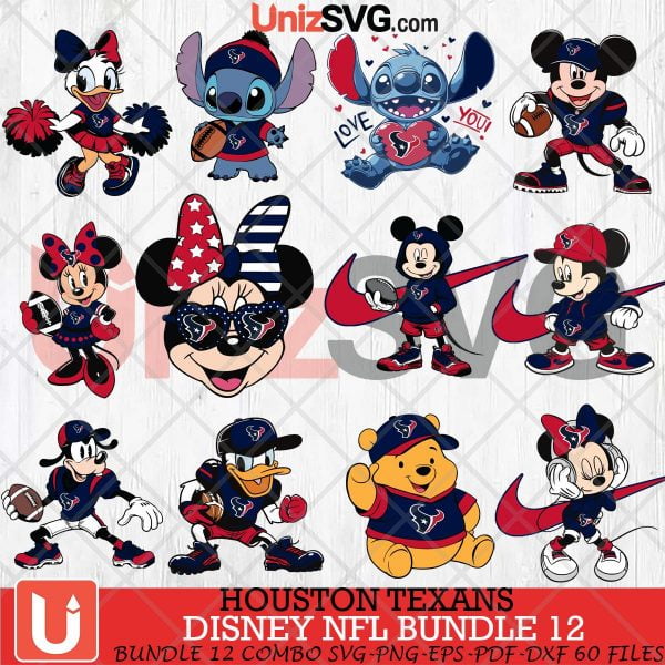 Houston Texans Disney Bundle SVG