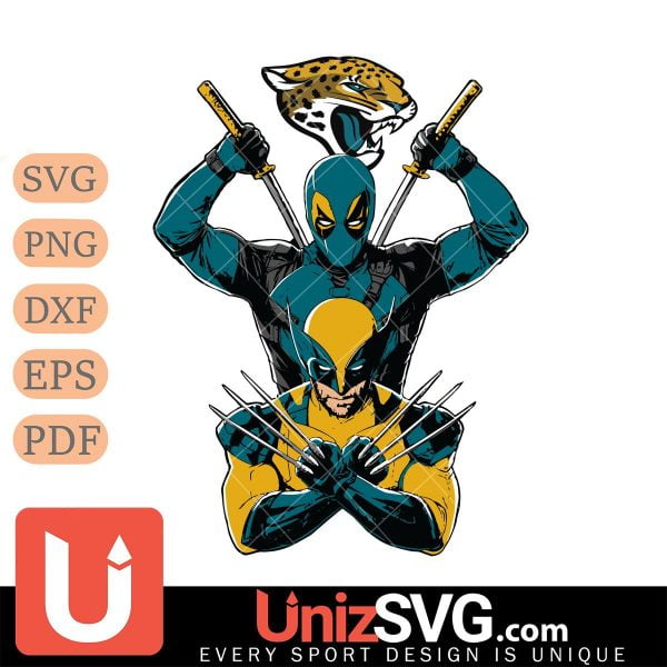 Jacksonville Jaguars Deadpool And Wolverine NFL