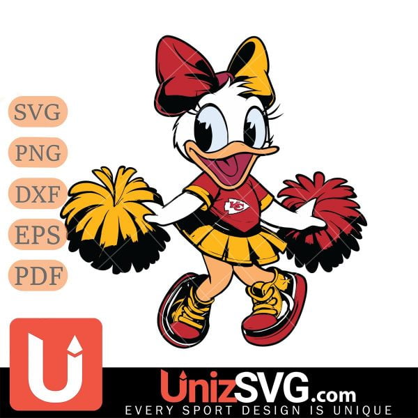 Kansas City Chiefs Daisy Duck Cheerleader