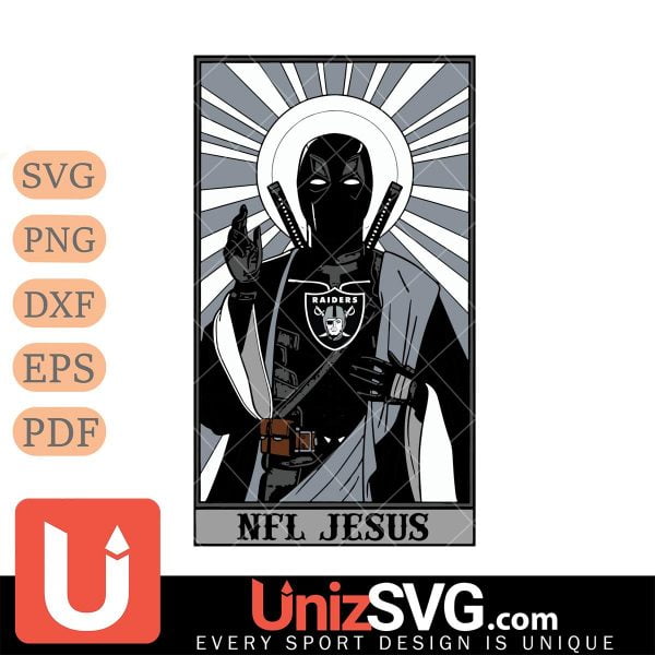 Las Vegas Raiders Deadpool NFL Jesus