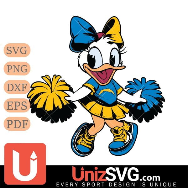 Los Angeles Chargers Daisy Duck Cheerleader