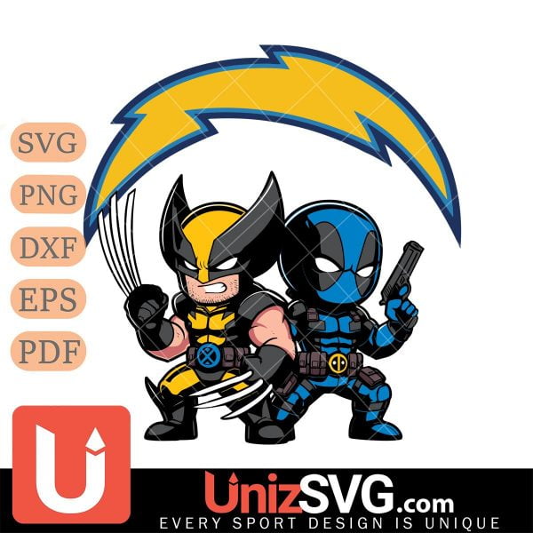 Los Angeles Chargers Deadpool And Wolverine