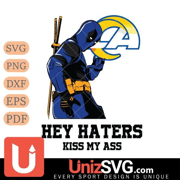 Los Angeles Rams Deadpool Hey Haters Kiss My Ass