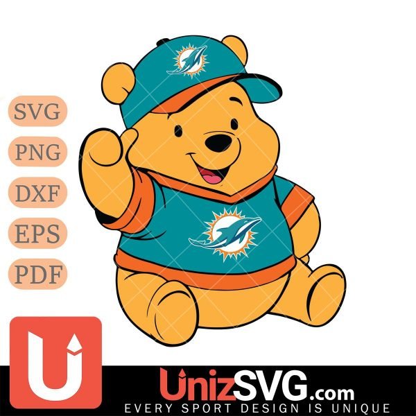 Miami Dolphins Pooh Bear