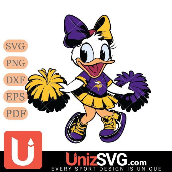 Minnesota Vikings Daisy Duck Cheerleader