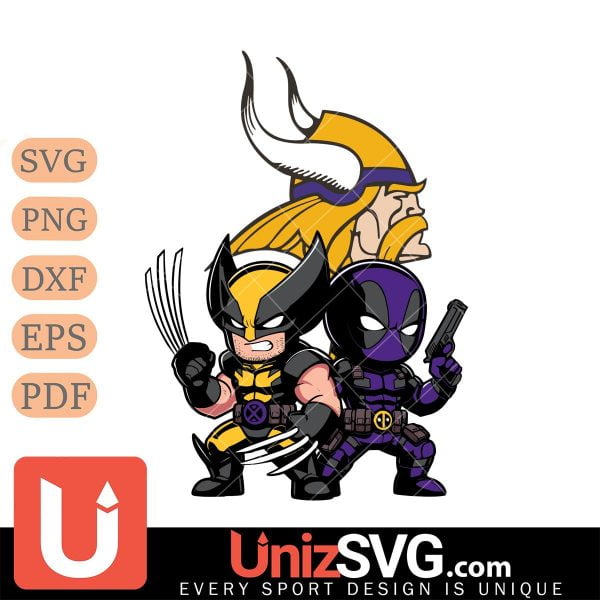 Minnesota Vikings Deadpool And Wolverine