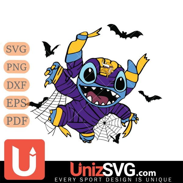 Minnesota Vikings Stitch Mummy Halloween