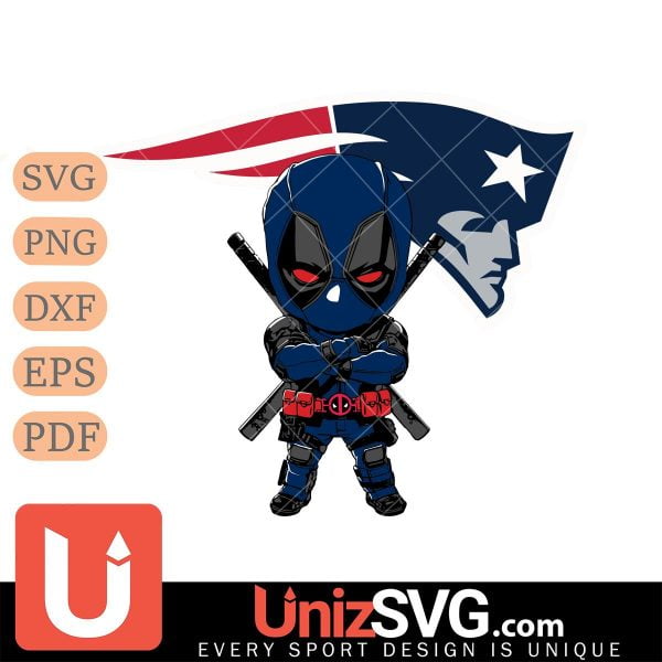 New England Patriots Cute Deadpool