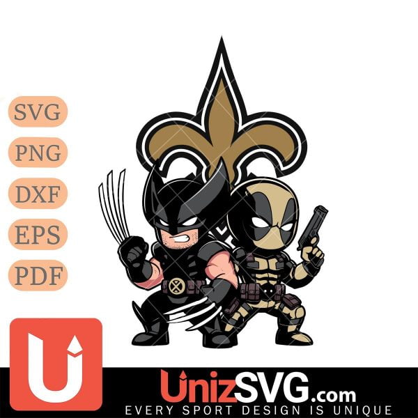 New Orleans Saints Deadpool And Wolverine