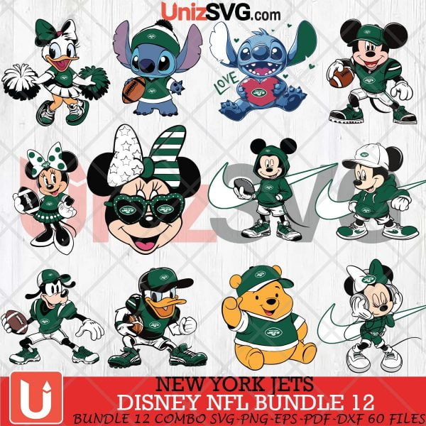 New York Jets Disney Bundle SVG