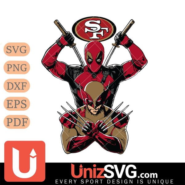 San Francisco 49ers Deadpool And Wolverine NFL