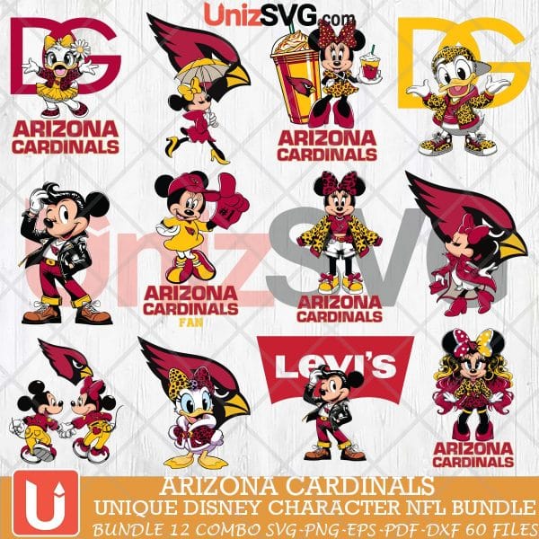 Arizona Cardinals Disney Characters NFL Bundle 12