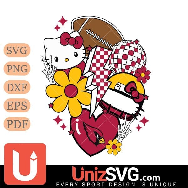 Arizona Cardinals Hello Kitty Nfl 2